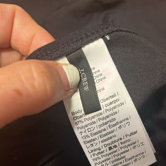 J. Crew Black Classic One Piece Strapless Swimsuit - Picture 2 of 7